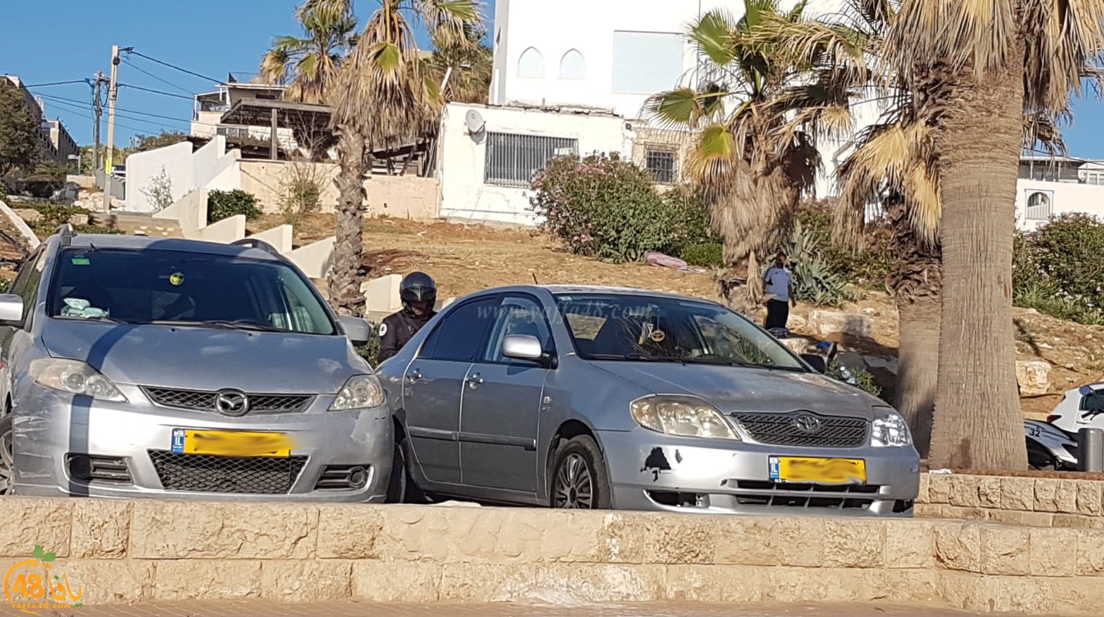 حملة تحرير مخالفات للنزلاء على شاطئ العجمي بمدينة يافا